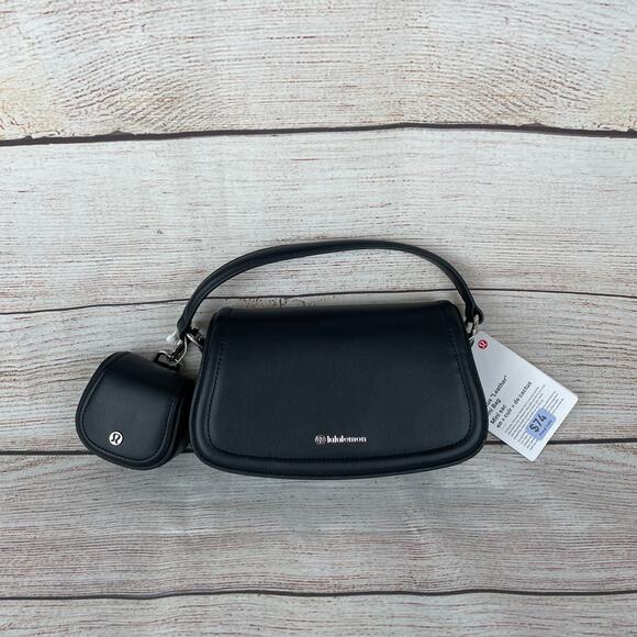 Lululemon Leather Alternative Mini Bag Purse w/ Strap - Picture 1 of 8